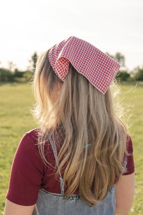 Gingham Cotton Bandana