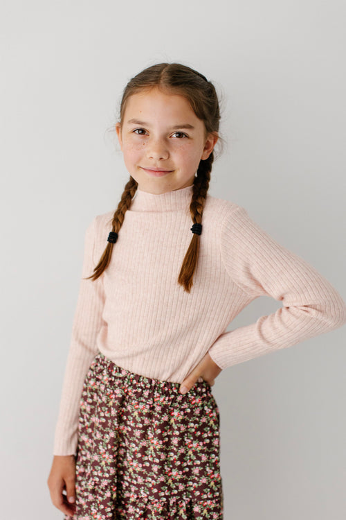 Lucy Girl Ribbed Sweater Top